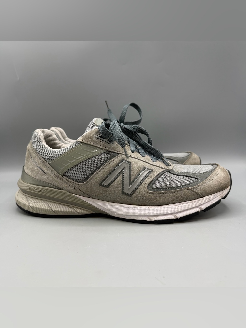 New Balance W990GL5 Women 12 Men 10.5 Gray Lace Up Athletic Shoes 990v5